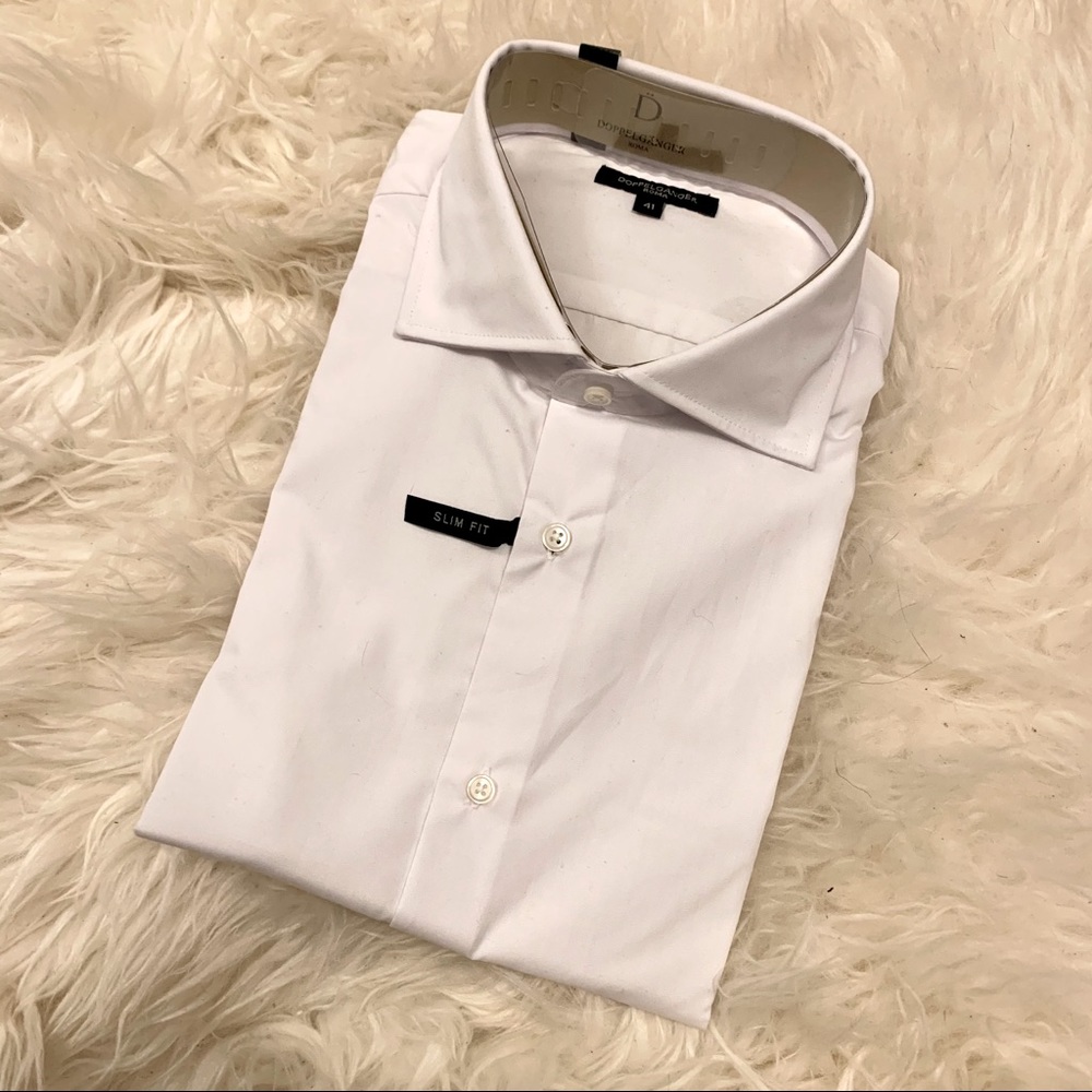 Doppelgänger white dress shirt